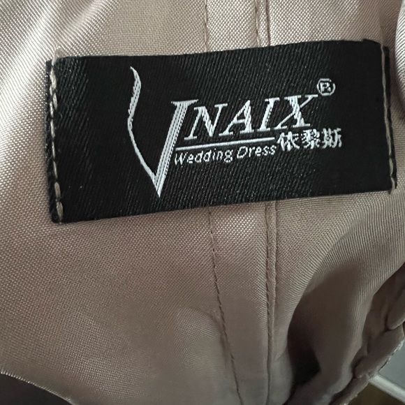 Corset Back Lace Appliques and Chiffon Mother of The Bride Dress Size 12 NWOT - Picture 5 of 5